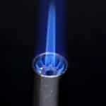 Gaz flamme bleue