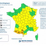 Carte de Vigilance orange Météo France