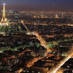 Paris éclairé la nuit