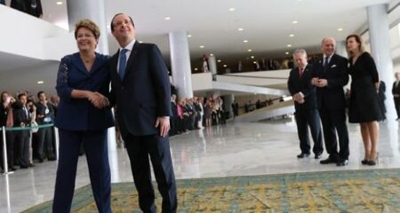 François Hollande au Brésil