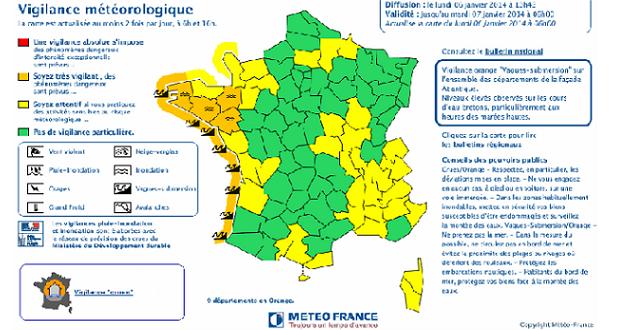 Météo : encore 9 départements en vigilance orange