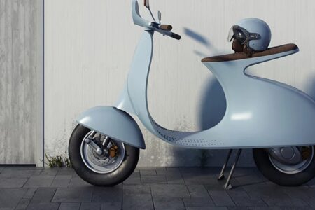 Vespampère : Giulio Iacchetti réinterprète la Vespa 98 CC en version électrique