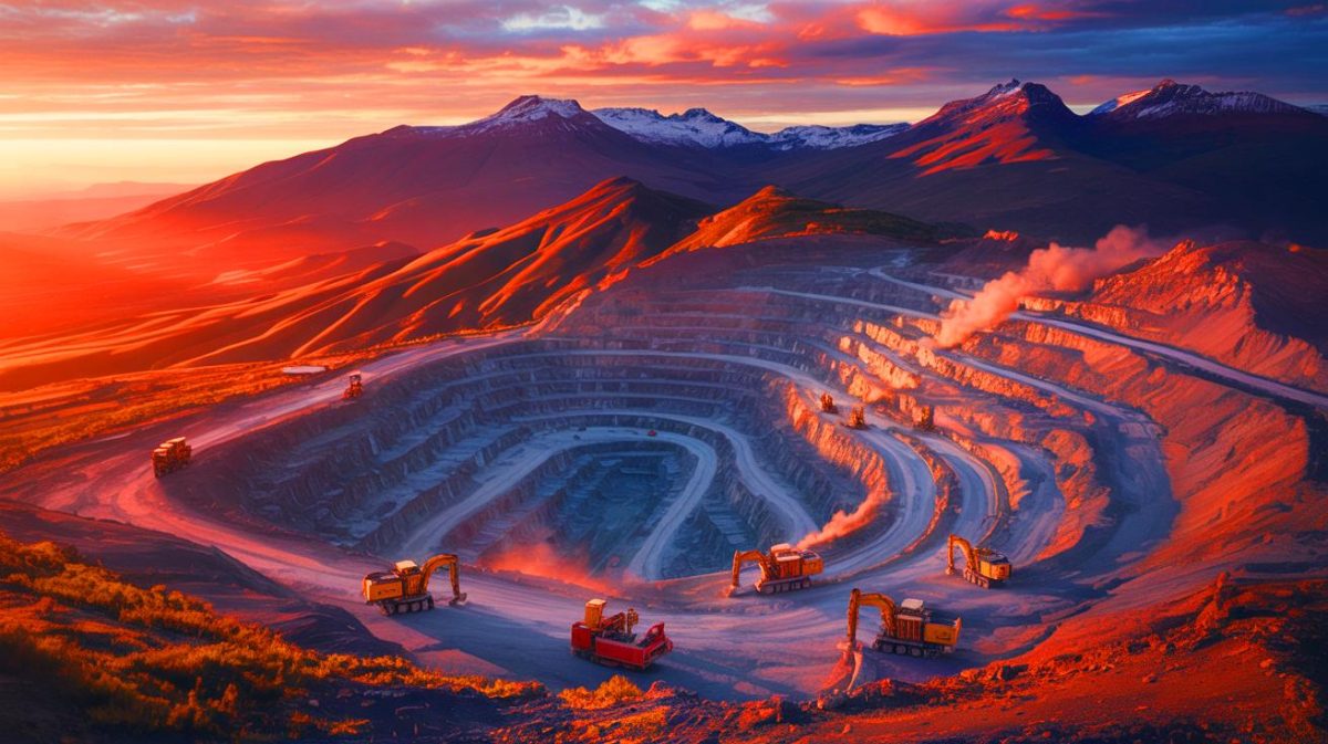 Illustration de la découverte d'un gigantesque gisement de métaux précieux dans les Andes. Image réalisée par IA.