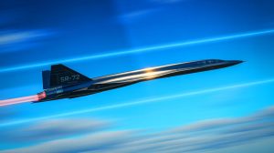 Illustration de l'avion hypersonique SR-72, successeur du légendaire Blackbird. Image réalisée par IA.