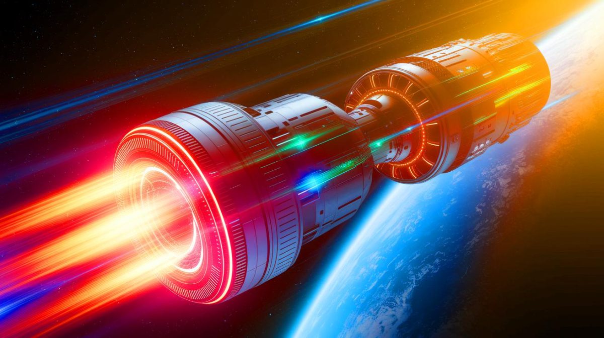 Illustration de l'utilisation de l'américium-241 dans des systèmes énergétiques pour l'exploration spatiale (création par IA, illustration non réaliste). Crédit : Ideogram.