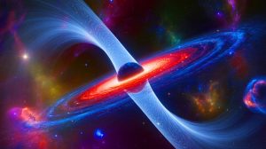 Illustration de l'émergence de la gravité à partir de l'entropie selon une nouvelle théorie scientifique (création par IA, non réaliste). Crédit : Ideogram