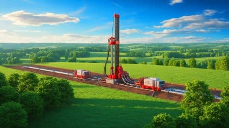 « Le plus grand gisement du monde » : cette découverte pétrolière en France bouleverse tous les pronostics Illustration de la découverte d'un vaste gisement d'hydrogène blanc en Lorraine. Image réalisée par IA.