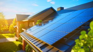 Illustration de l'innovation d'Ensol dans le solaire résidentiel. Image réalisée par IA.