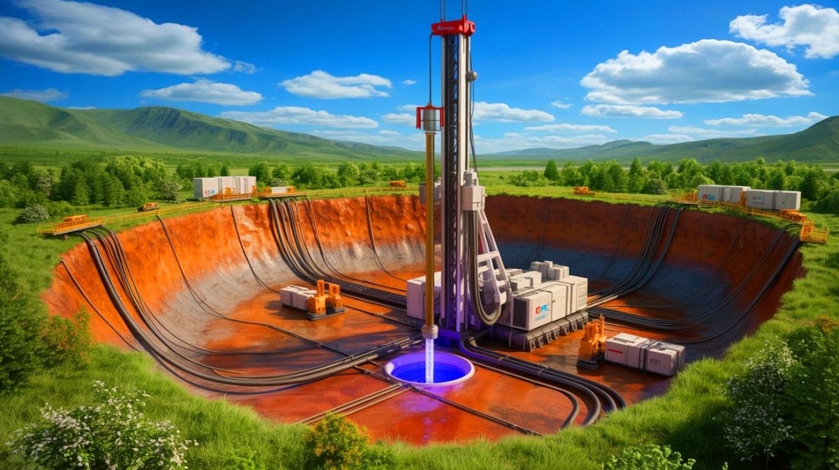 Vers une ère énergétique sans fin : une étude confirme que la fracturation géothermique extrême pourrait tout bouleverser Illustration de l'exploitation de l'énergie géothermique à grande profondeur. Image réalisée par IA.