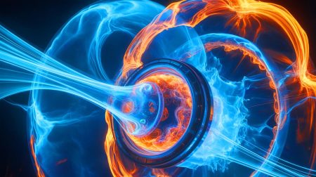 « On voit enfin l’intérieur du chaos nucléaire » : cette percée sur la turbulence du plasma change tout pour les réacteurs Illustration de la turbulence plasma dans un réacteur de fusion. Image réalisée par IA.