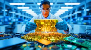 Illustration de la méthode innovante et écologique d'extraction de l'or. Image réalisée par IA.