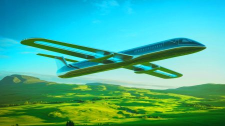 Illustration de la collaboration entre LoganAir et ZeroAvia pour des vols à hydrogène. Image réalisée par IA.
