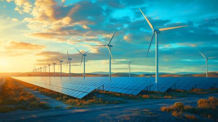 Illustration de l'annulation de projets d'énergies vertes aux États-Unis. Image réalisée par IA.