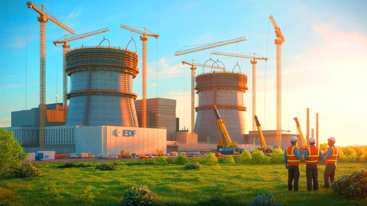« Une pluie de milliards pour EDF » : le Royaume-Uni mise gros sur le nucléaire avec un financement colossal jamais vu Illustration de l'investissement du Royaume-Uni dans le projet nucléaire Sizewell C piloté par EDF. Image réalisée par IA.