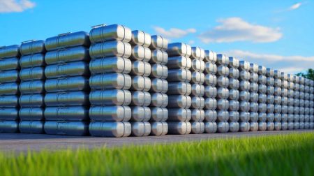 Illustration de la gestion des déchets nucléaires aux États-Unis. Image réalisée par IA.