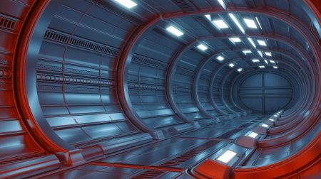 Illustration de l'innovation des alliages à haute entropie dans les réacteurs nucléaires, générée par intelligence artificielle.