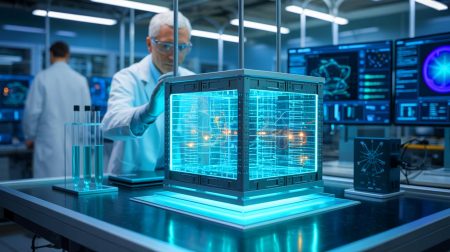 Illustration de la découverte du magnétisme p-wave par les chercheurs du MIT, générée par intelligence artificielle.