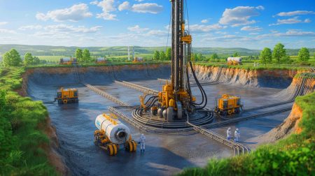 Illustration de la découverte du plus grand gisement mondial d'hydrogène naturel en Lorraine. Image réalisée par IA.