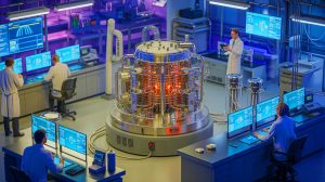 Illustration de la micro-réacteur MARVEL testé au Laboratoire National de l'Idaho.