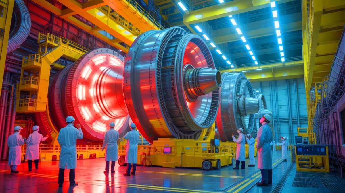 Illustration de la livraison par la Chine d'un composant essentiel pour le projet ITER de fusion nucléaire.