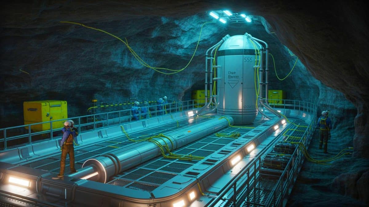 « On enterre la puissance atomique » : des réacteurs nucléaires secrets à un kilomètre de profondeur fracassent la carte mondiale de l’énergie Illustration de la cavité souterraine abritant le réacteur nucléaire innovant de Deep Fission.