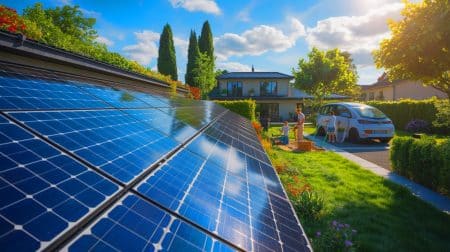 Illustration de l'impact de la baisse de rentabilité des panneaux solaires en France en 2025.