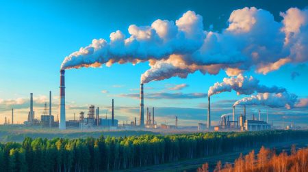 Illustration de l'augmentation des émissions de CO2 autorisée par la Russie d'ici 2035.