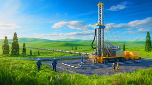Illustration de la découverte de l'hydrogène blanc en Sibérie et son potentiel énergétique.
