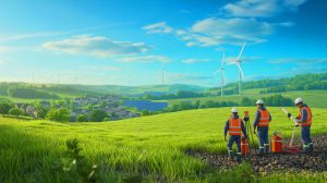 Illustration de la découverte d'un gisement d'hydrogène blanc en Moselle et son impact potentiel sur la transition énergétique.