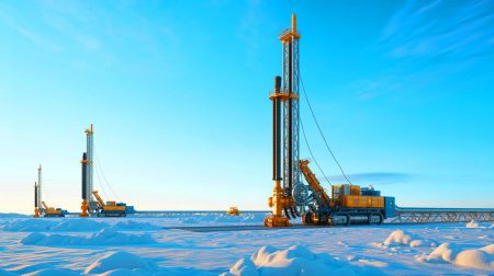 Illustration de la découverte de l'hydrogène blanc en Sibérie et son potentiel énergétique pour Gazprom.