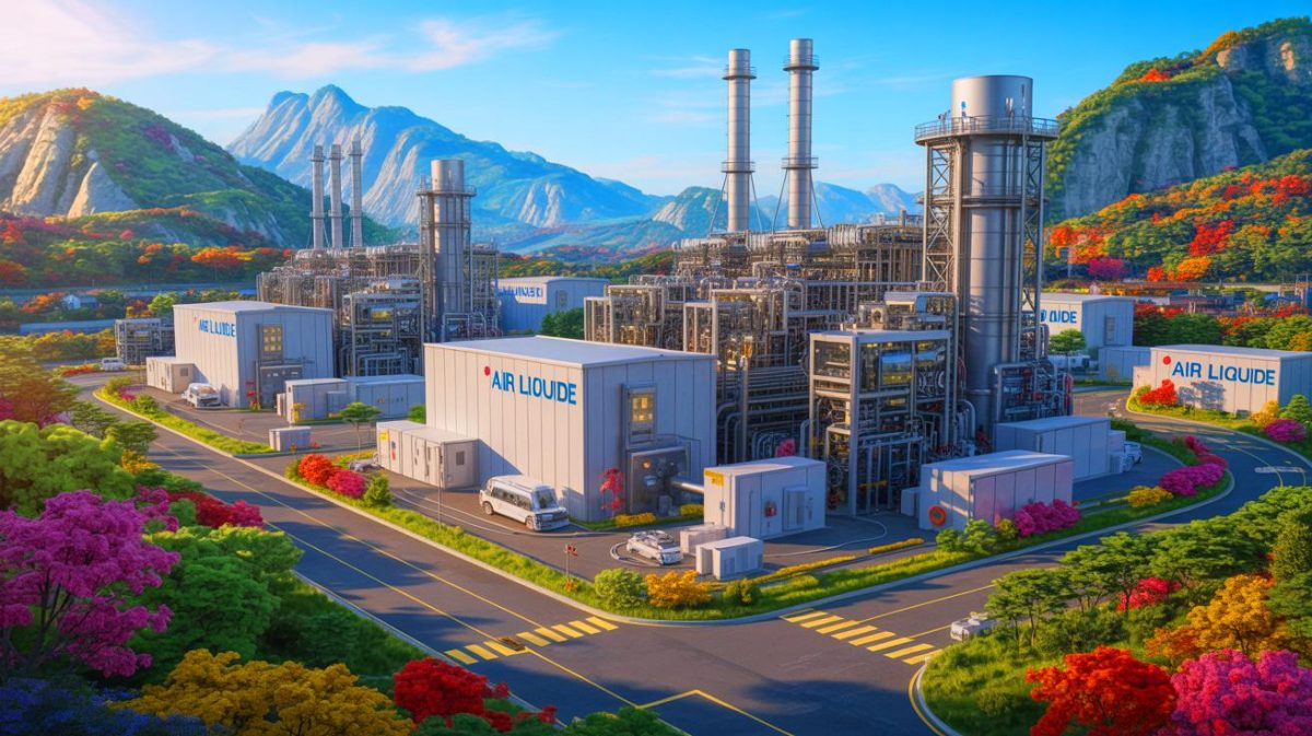 « Cette usine bouleverse tout » : le géant français de l’énergie face aux critiques internationales et aux enjeux du marché IA Illustration de l'usine de molybdène ultra-pur d'Air Liquide en Corée du Sud.