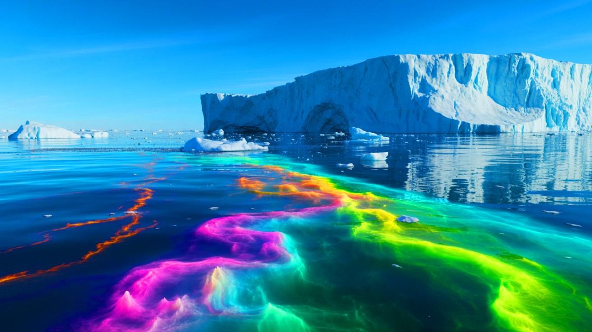 « La glace nourrit un banquet invisible » : au Groenland, la fonte propulse le phytoplancton et redessine déjà les chaînes alimentaires marines Illustration de l'impact de la fonte des glaces du Groenland sur la croissance du phytoplancton.
