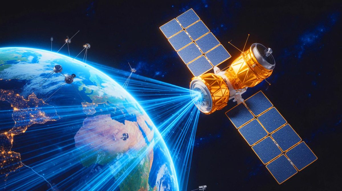 « Le rayon a traversé la nuit vide » : Aetherflux prépare l’envoi d’énergie solaire spatiale par laser vers la Terre dès 2026 Illustration de la transmission d'énergie solaire depuis l'espace par Aetherflux.