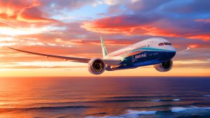 Illustration de l'exploit du Boeing 787 de Virgin Atlantic réalisant le premier vol transatlantique avec un carburant 100 % durable.