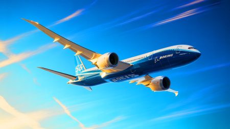 Illustration de l'exploit du Boeing 787 de Virgin Atlantic utilisant un carburant 100 % durable pour un vol transatlantique.