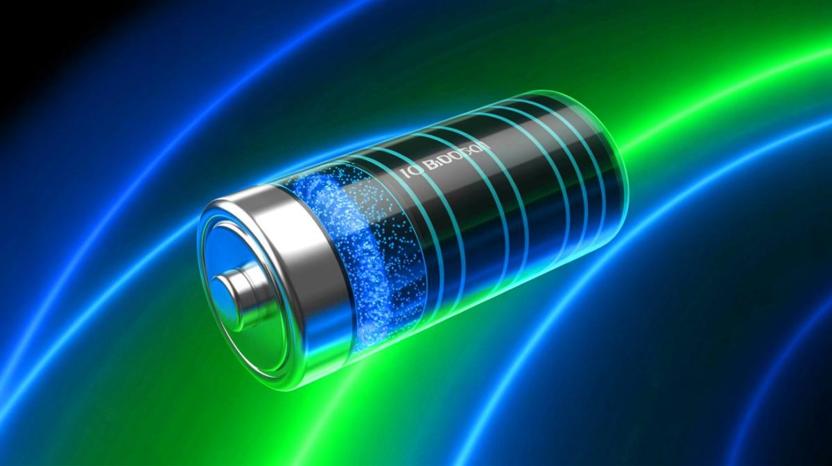 Illustration de l'innovation dans les batteries au lithium grâce à l'ajout d'additifs au bore.