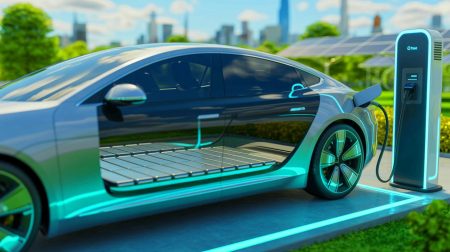 Illustration de l'impact des avancées technologiques sur la durabilité des batteries de voitures électriques.