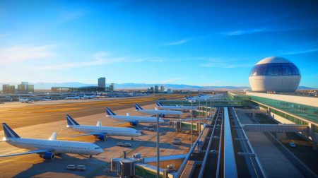 Illustration de l'étude de faisabilité pour un réacteur modulaire au Denver International Airport.
