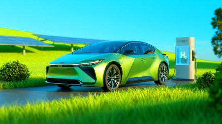 Illustration de l'engagement de Toyota dans les innovations automobiles écologiques.