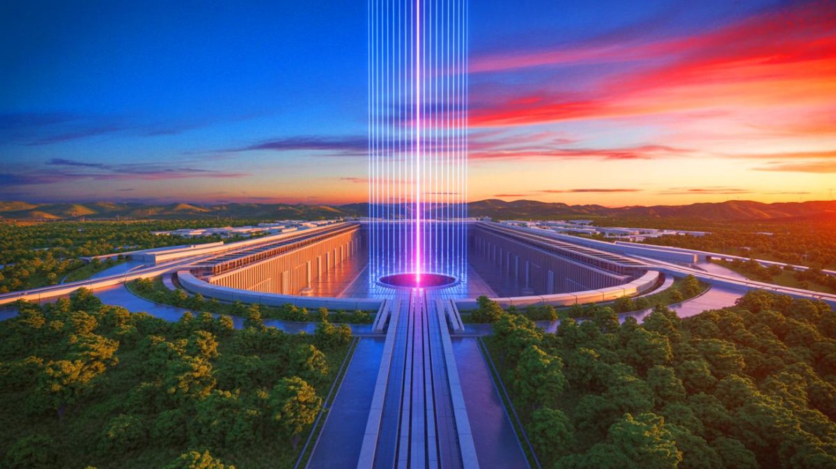 Ce laser chinois 50 % plus gros que celui des États-Unis simule maintenant des bombes nucléaires légalement Illustration de la construction du plus grand centre de fusion laser au monde en Chine.