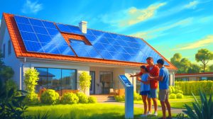 Illustration de l'impact des nouvelles régulations sur l'énergie solaire domestique en 2025.