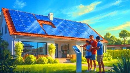 Illustration de l'impact des nouvelles régulations sur l'énergie solaire domestique en 2025.