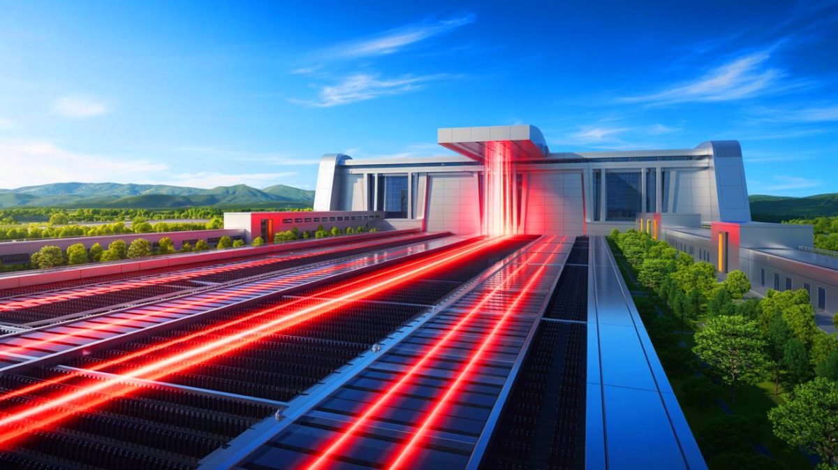 « Ça va tout carboniser » : un satellite américain surprend la Chine bâtissant le plus colossal laser à fusion nucléaire de la planète Illustration de la construction du plus grand centre de fusion par laser en Chine.