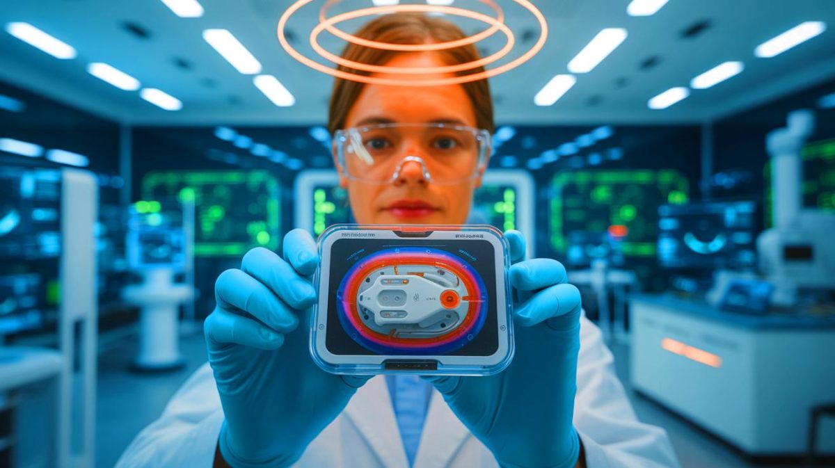« Nous rechargeons sans couper la peau » : des chercheurs sud-coréens inventent une recharge par ultrasons pour implants médicaux Illustration de la recharge sans fil des dispositifs médicaux implantables par ultrasons.