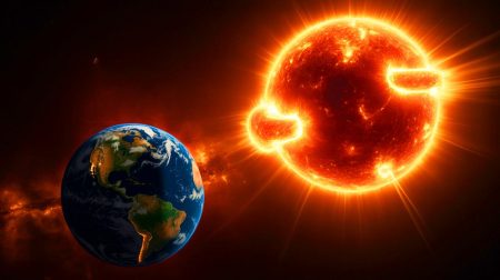 « Une structure géante de 700 000 km explose sur le Soleil » : cette tempête magnétique frappe la Terre et terrifie les scientifiques Illustration de la structure en forme de « S » inversé apparue sur le Soleil.