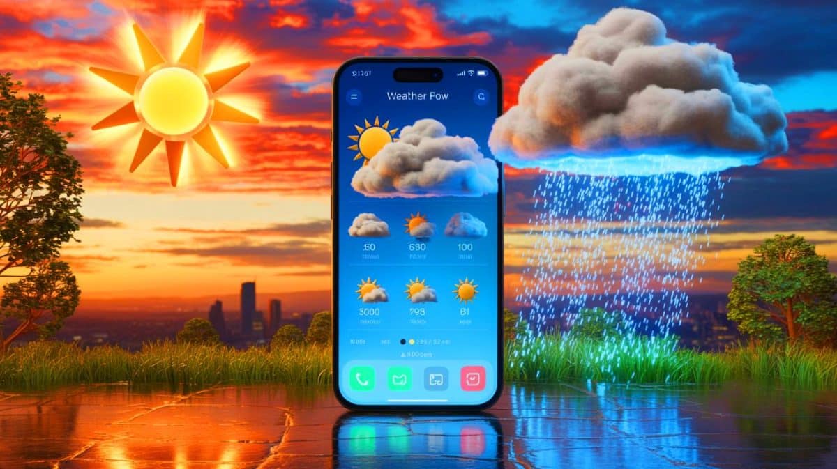 « Votre appli météo vous ment depuis toujours » : cette manipulation des prévisions bouleverse des millions d’utilisateurs et cache un scandale Illustration de l'impact des applications météo sur la perception des prévisions météorologiques.