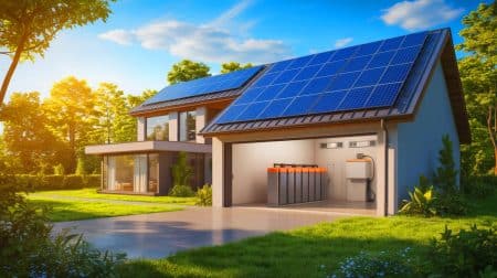 Illustration de l'impact économique et écologique des batteries résidentielles.