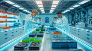 Illustration de la nouvelle technologie de recyclage des batteries développée par les chercheurs du MIT.