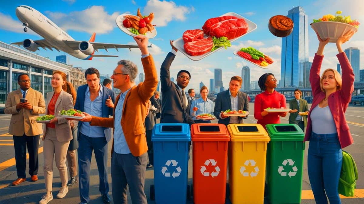 Illustration de la prise de conscience des impacts cachés des comportements individuels sur le changement climatique.
