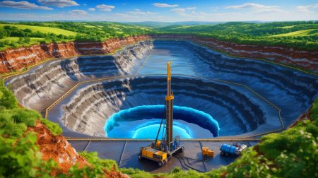 Illustration de la découverte d'un vaste gisement d'hydrogène blanc en Moselle.
